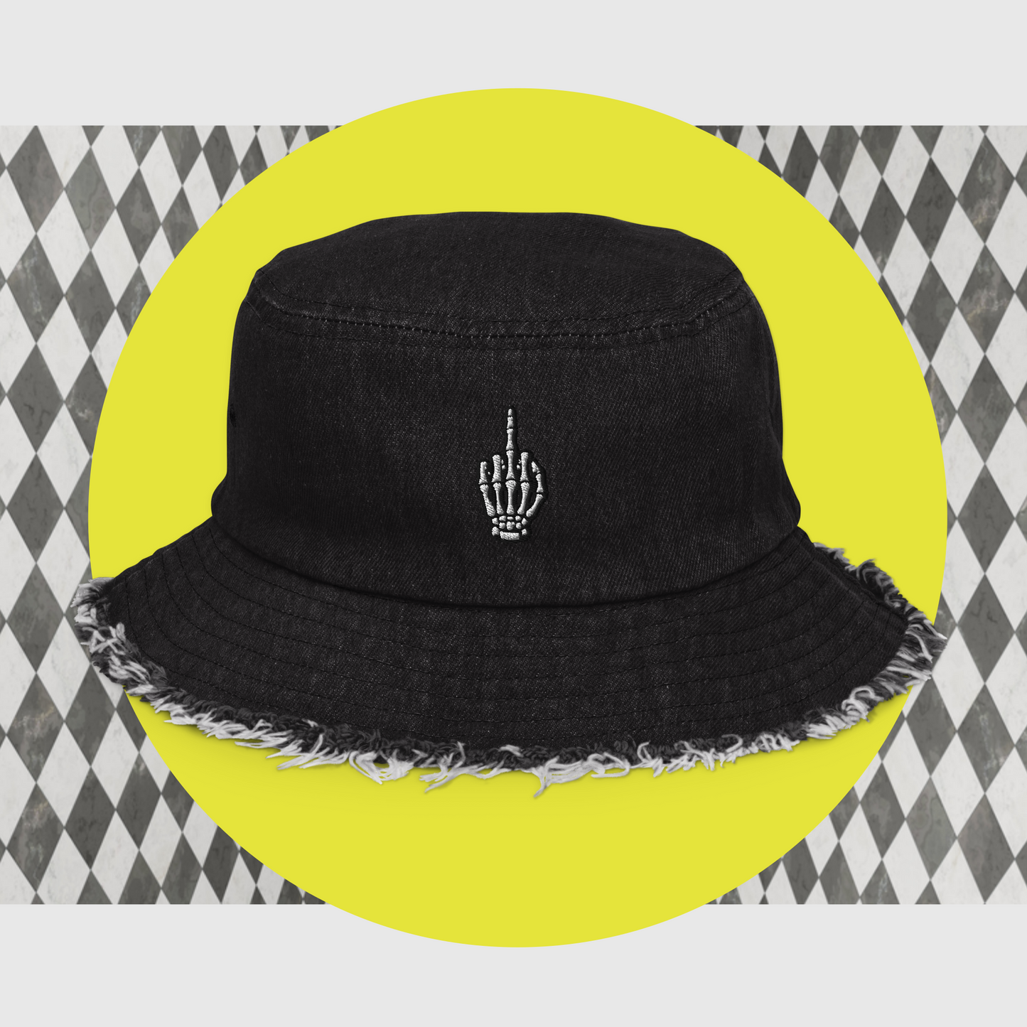 Eeffoc Distressed Bucket Hat
