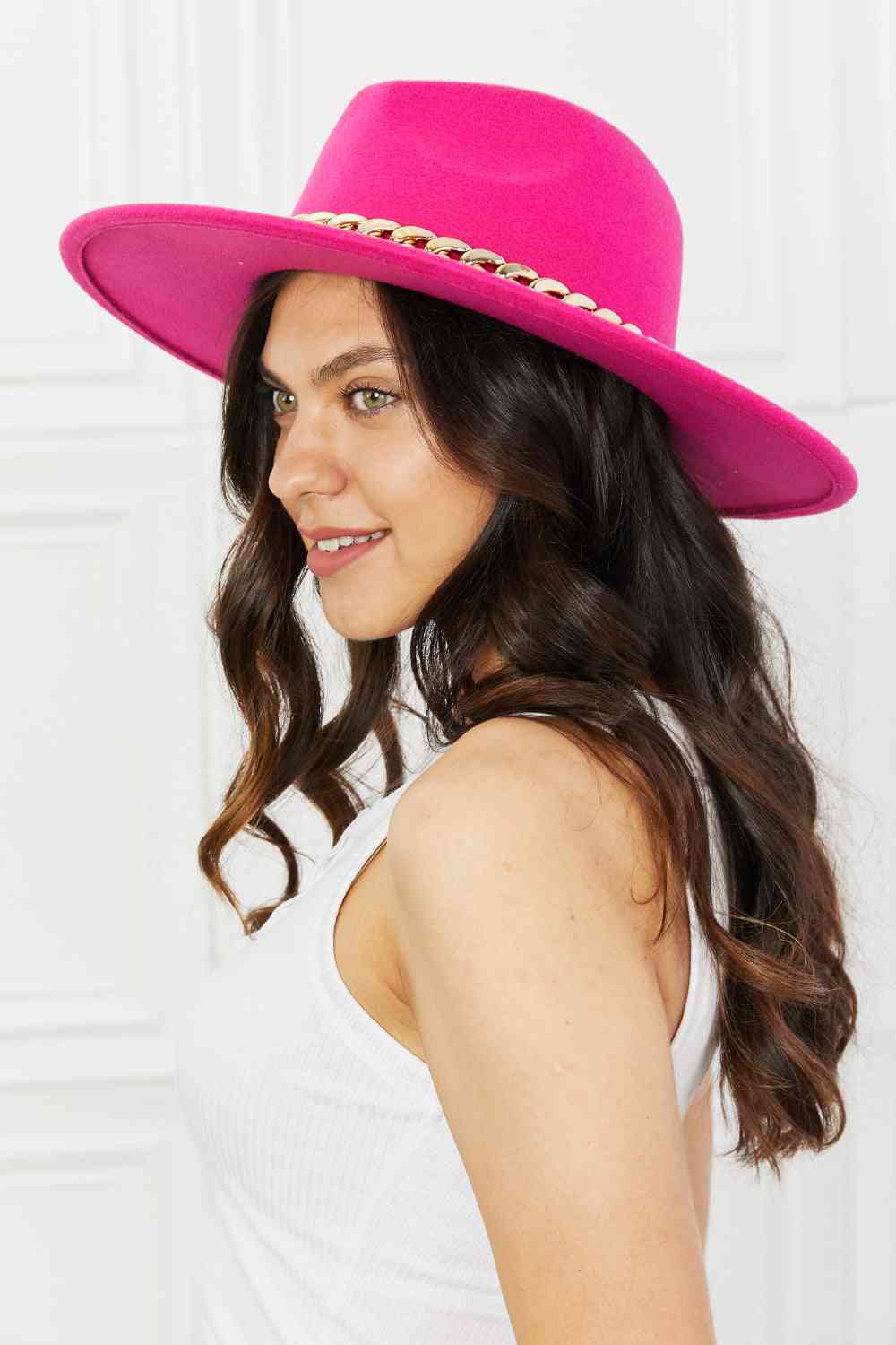 Pink Fedora Hat