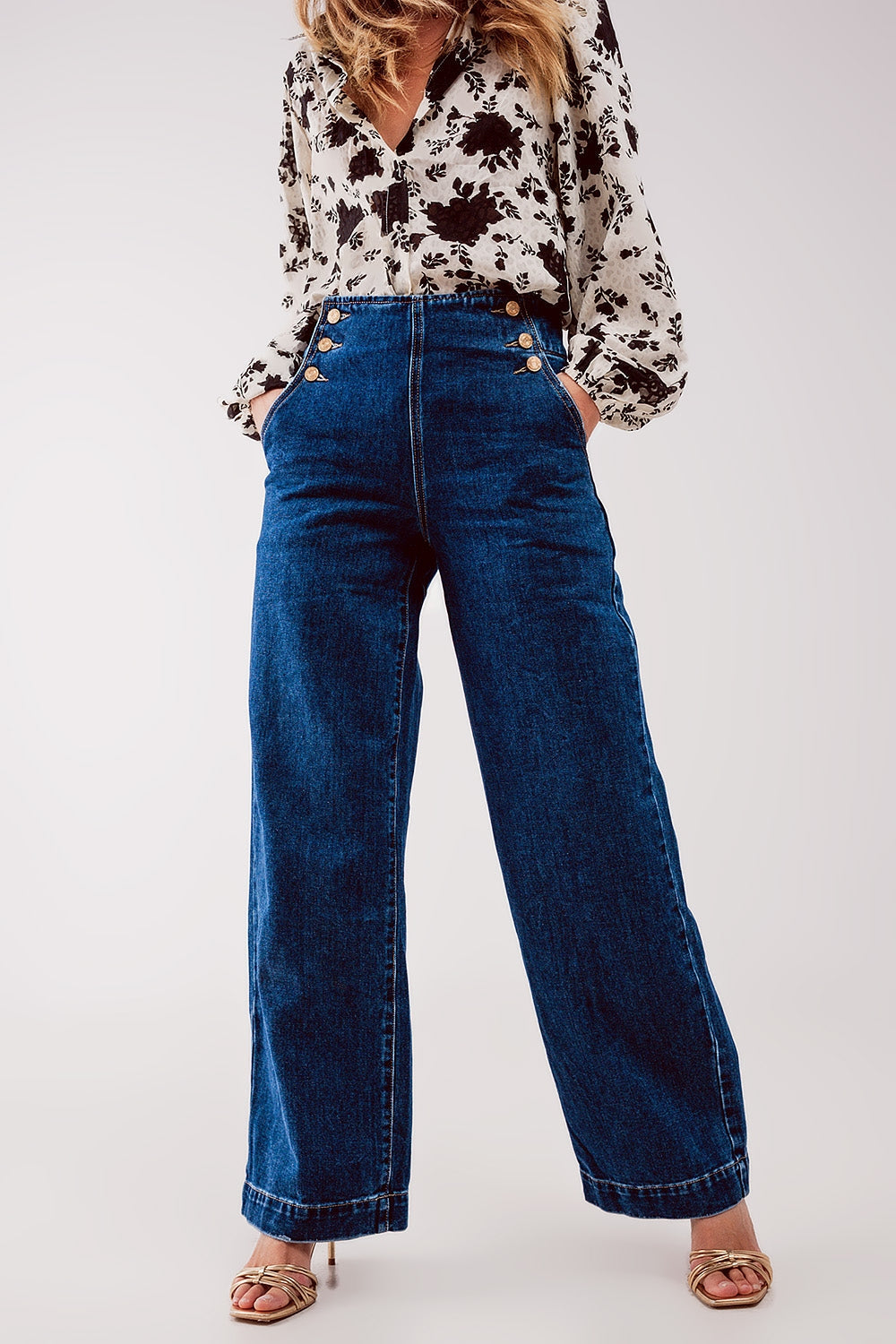 Button Front Denim