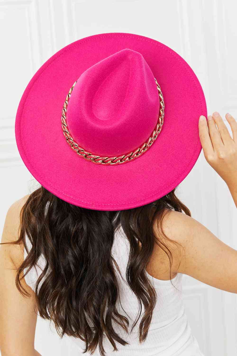 Pink Fedora Hat