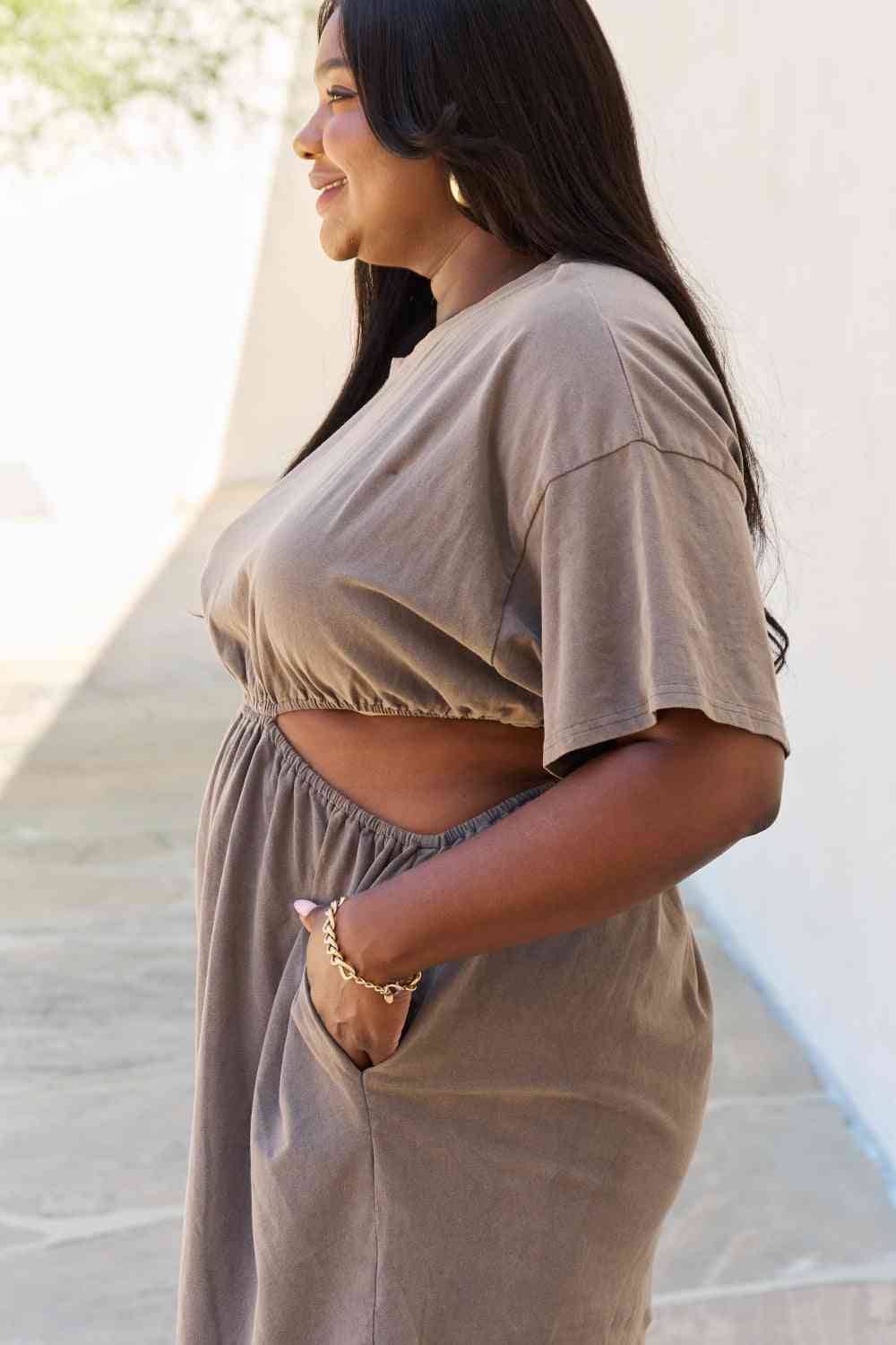 Cutout T-Shirt Dress