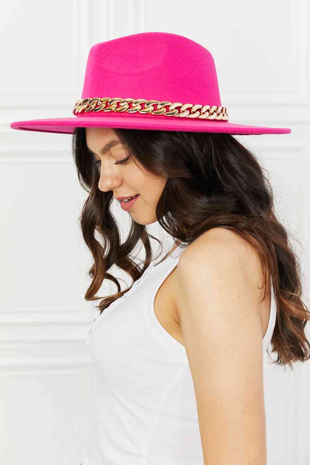Pink Fedora Hat