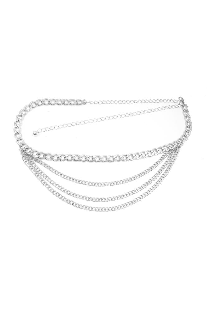Layered Bally Chain Belt