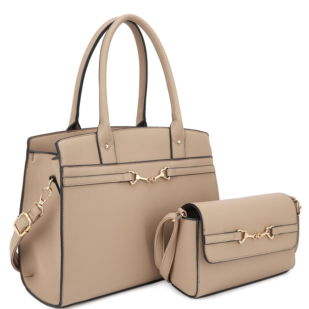 Satchel with Crossbody Bag