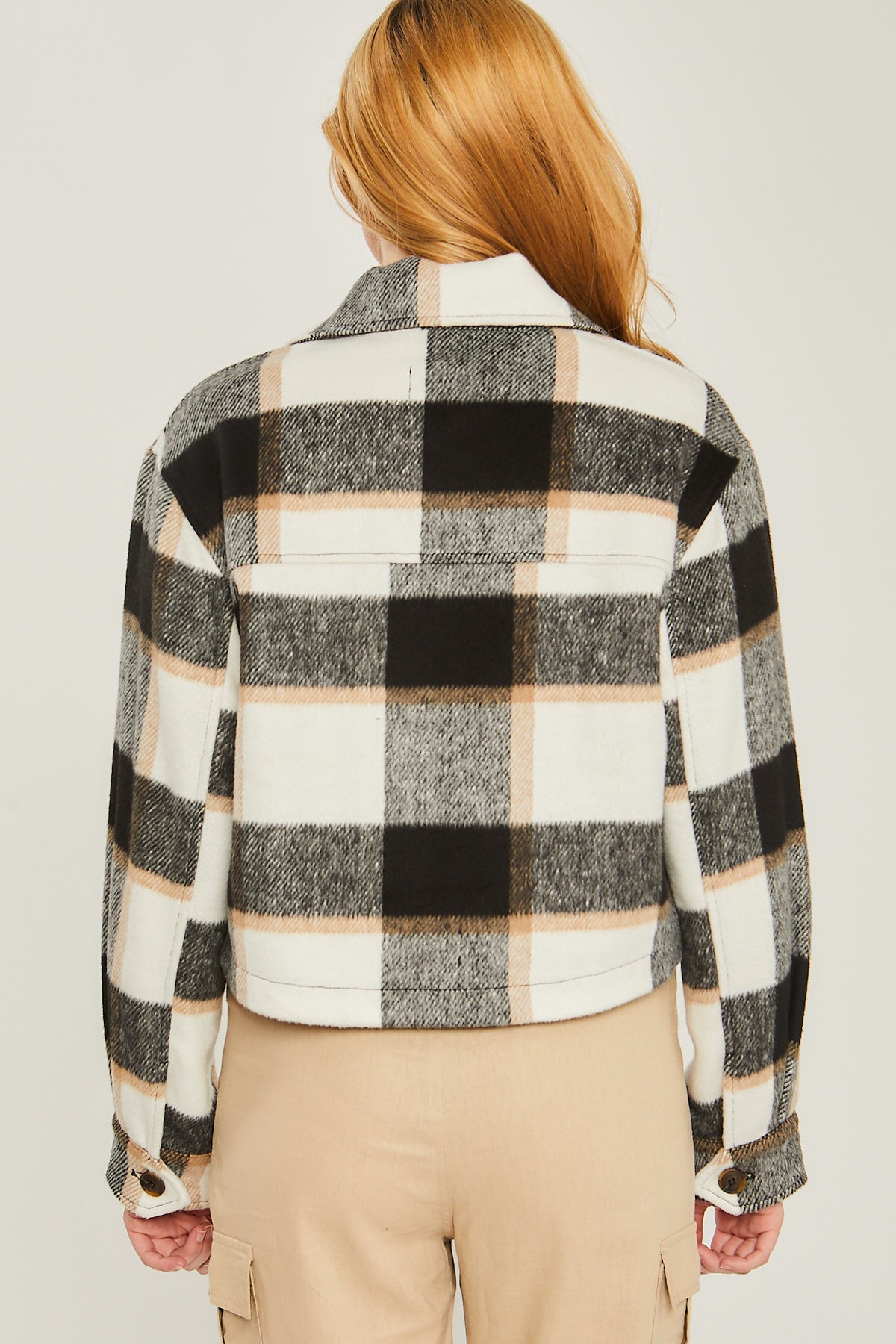Plaid Cropped Jacket