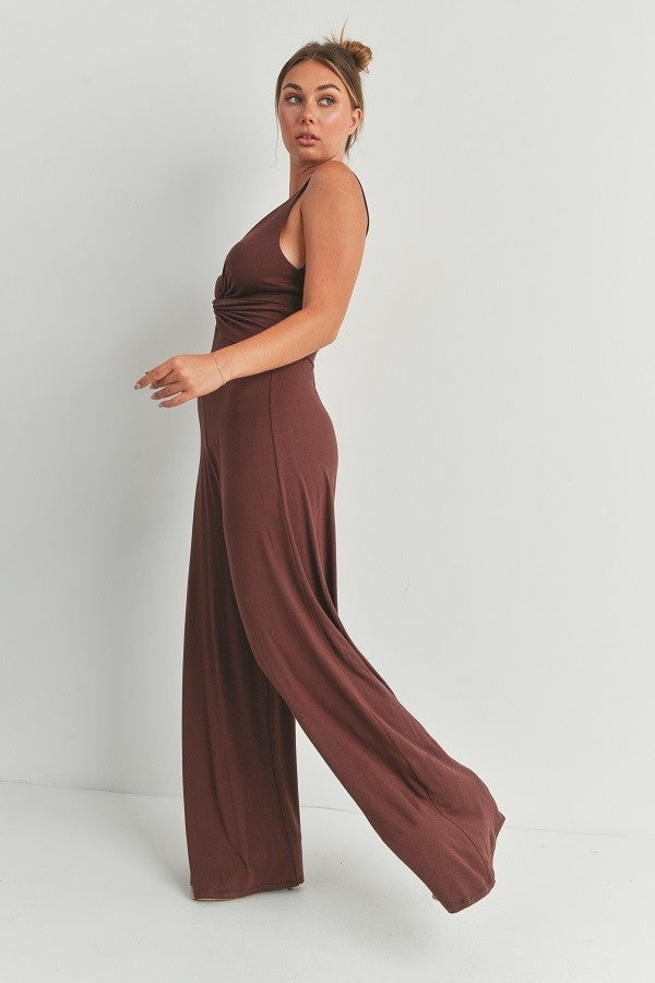 Chocolate Wide Leg Jumpsuit