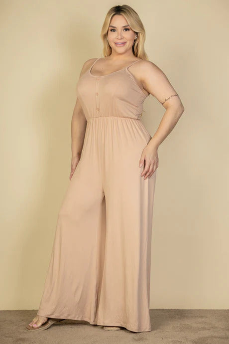 Plus Size Wide Leg Jumpsuit