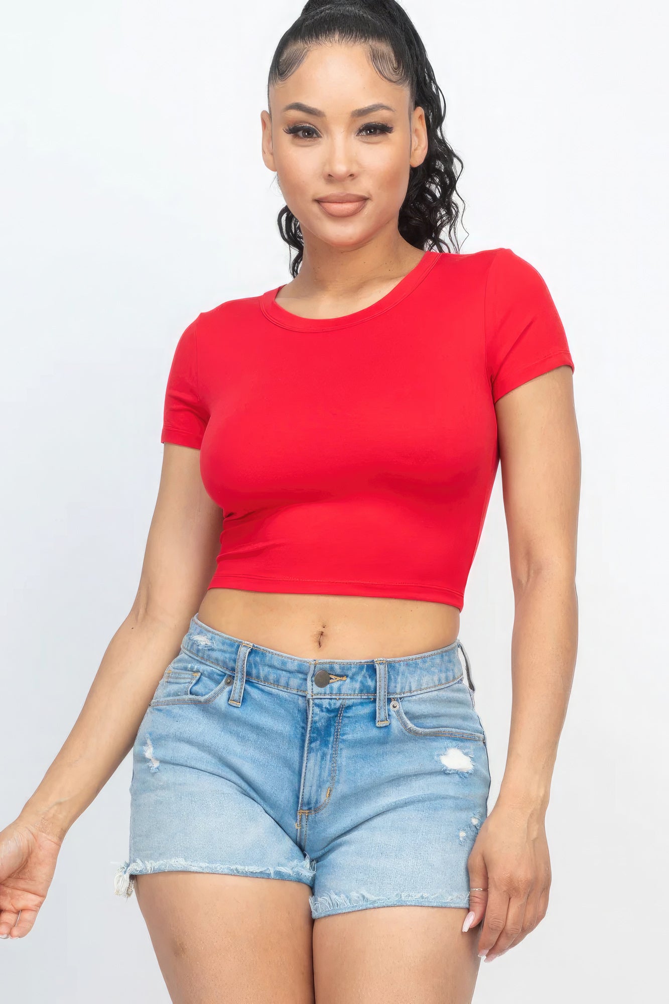 Red Crop Top