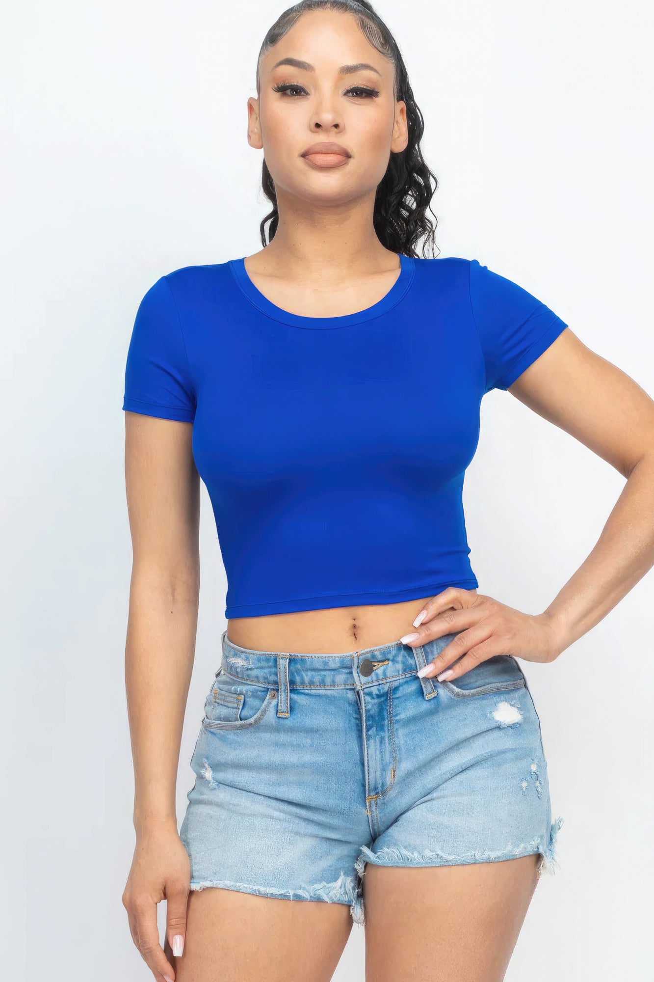 Royal Crop Top