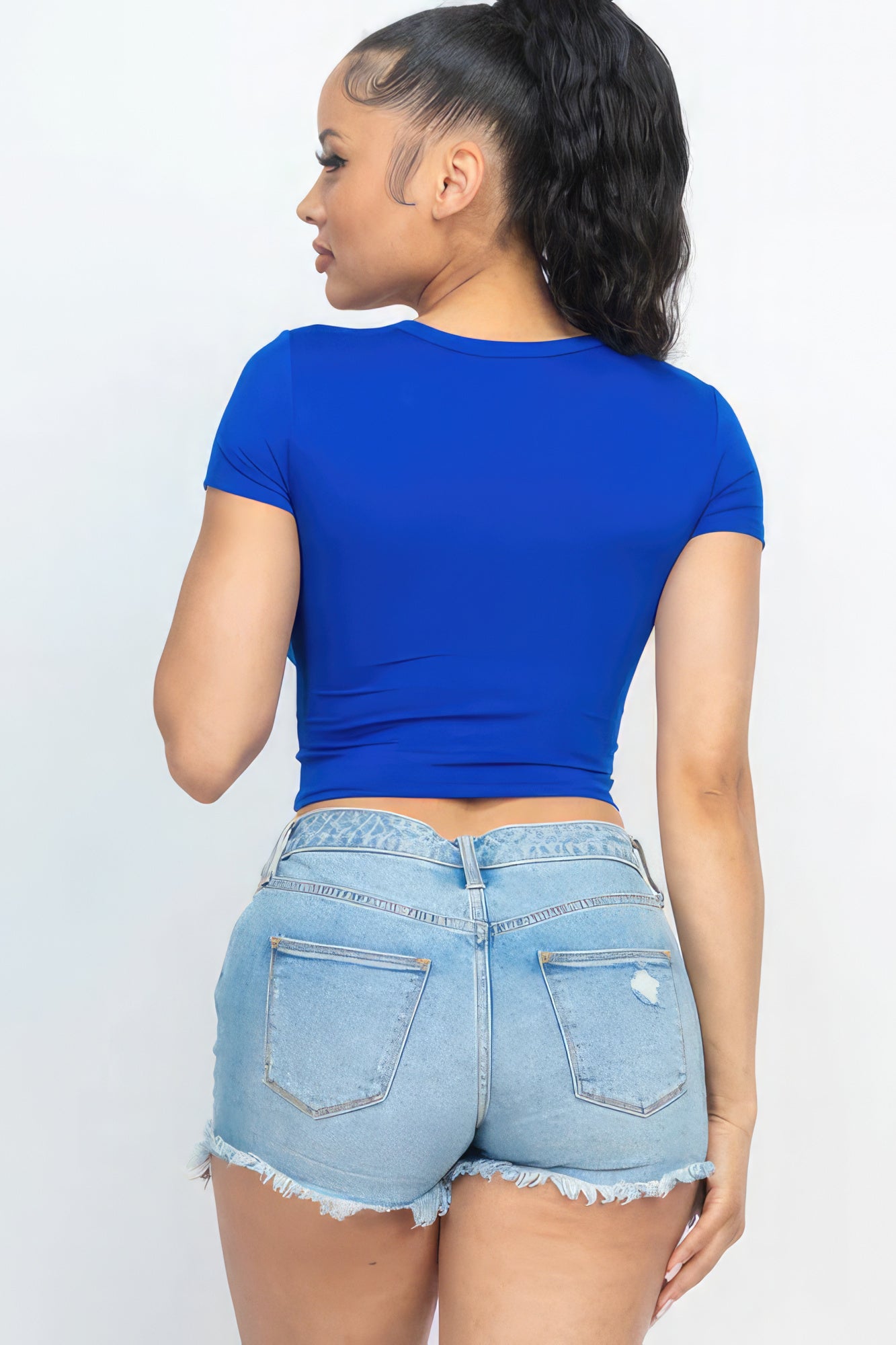 Royal Crop Top