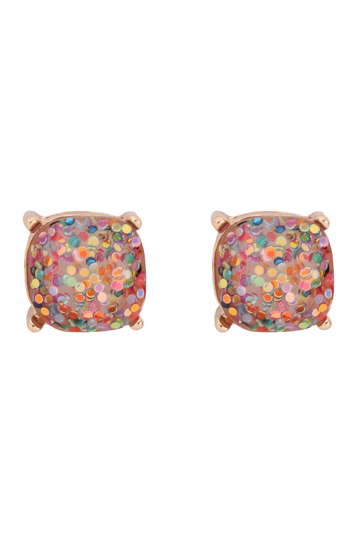 Glitter Epoxy Stud Earrings