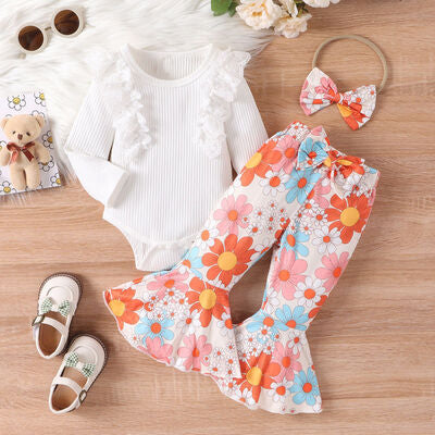 Lace Pants Set