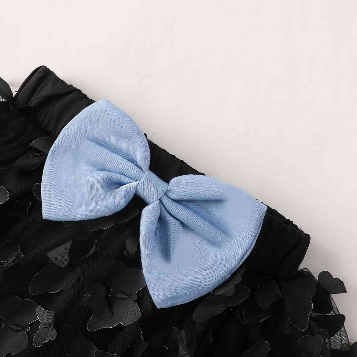 Ruffle Top and Butterfly Applique Skirt Set