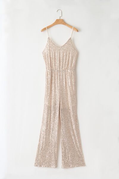 Sequin Wide Leg Jumpsuit