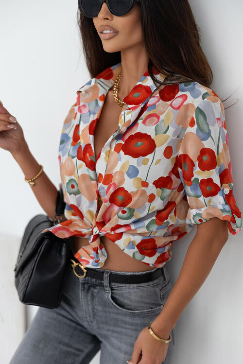Floral Button Down