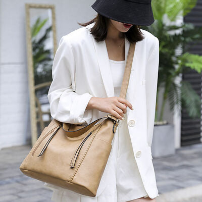 Vegan Leather Tote Bag