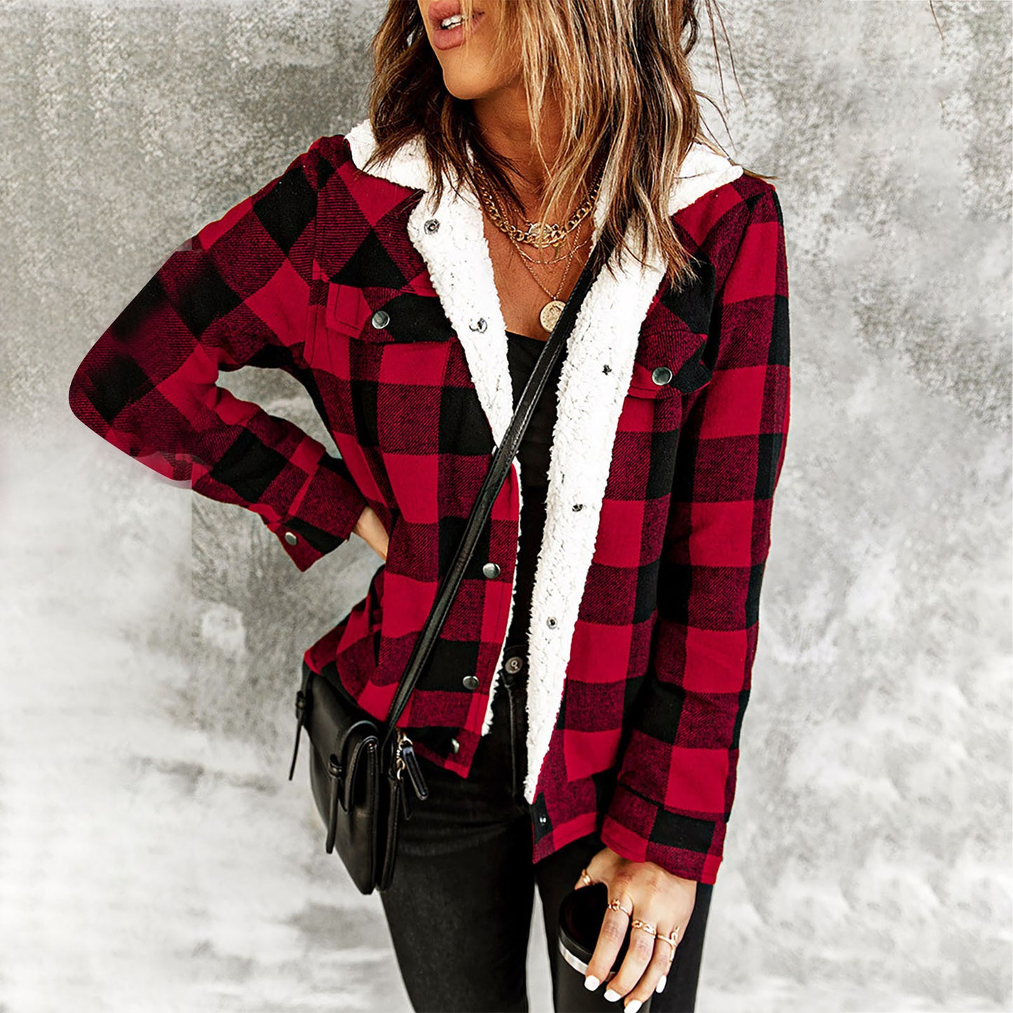 Flannel and Fur Jacket