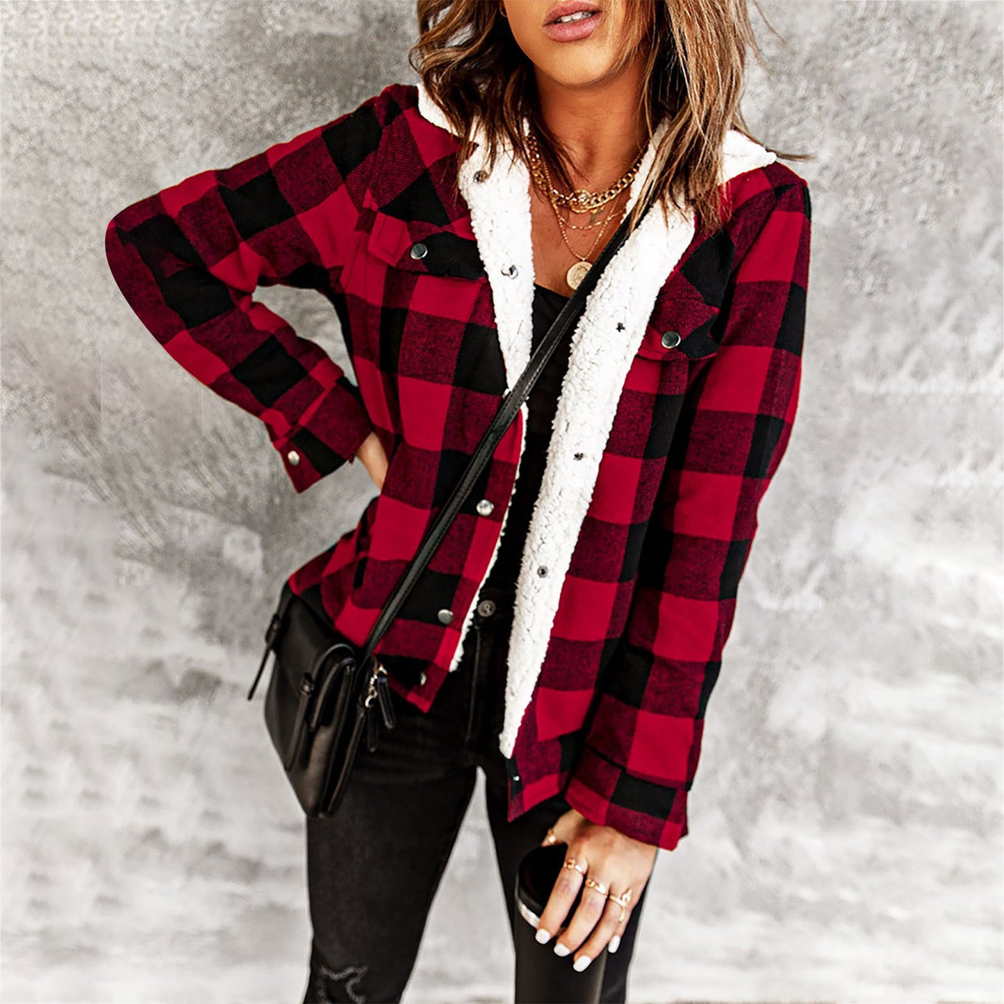 Flannel and Fur Jacket