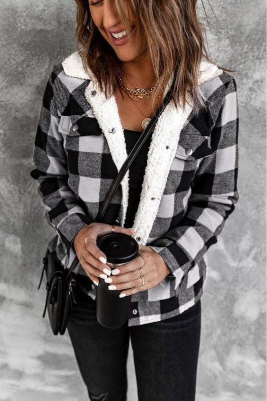 Flannel and Fur Jacket