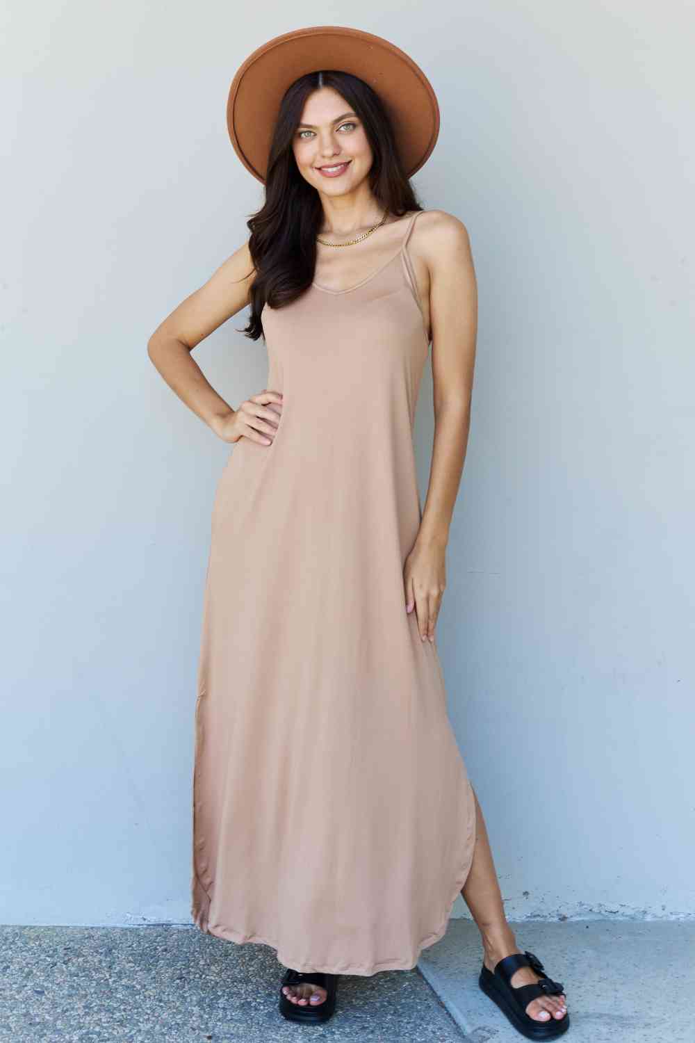 Cami Side Slit Maxi Dress
