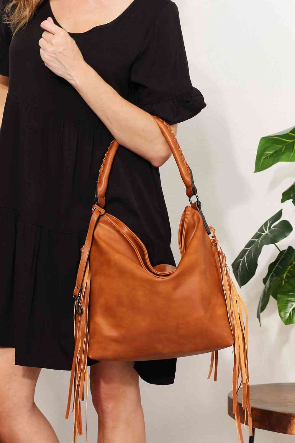 Leather Fringe Bag