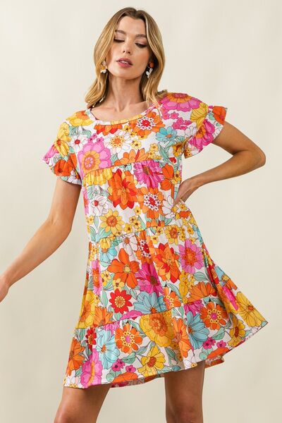 Floral Tiered Dress