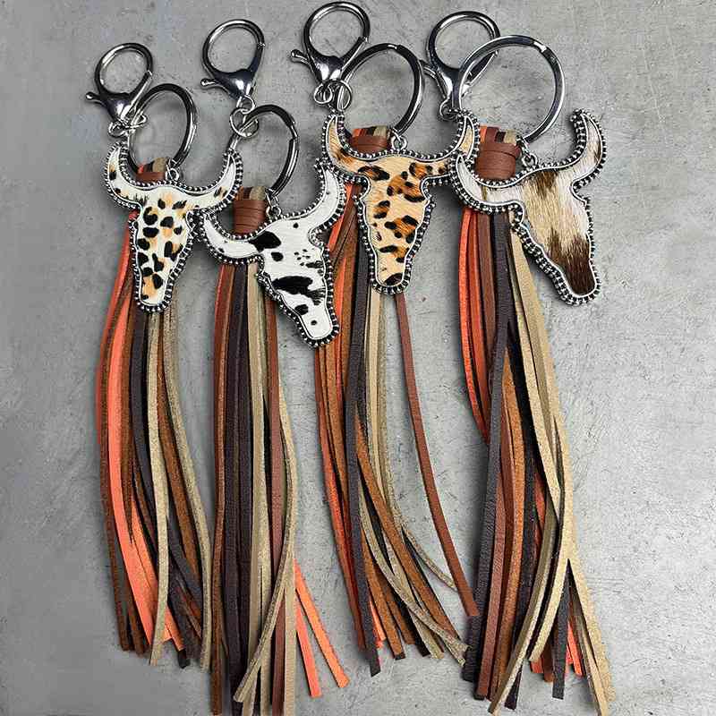 Bull and Fringe Key Chain