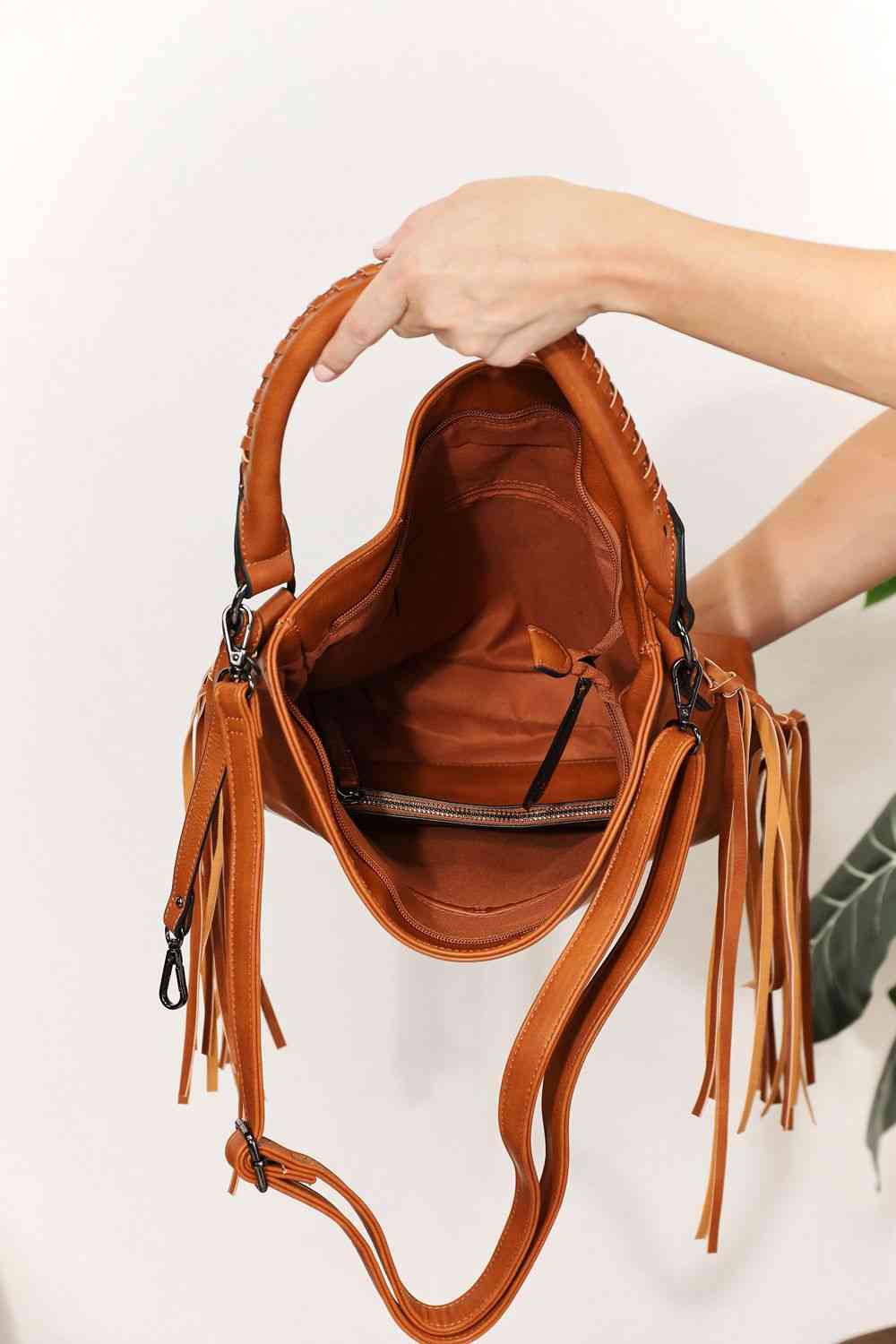 Leather Fringe Bag