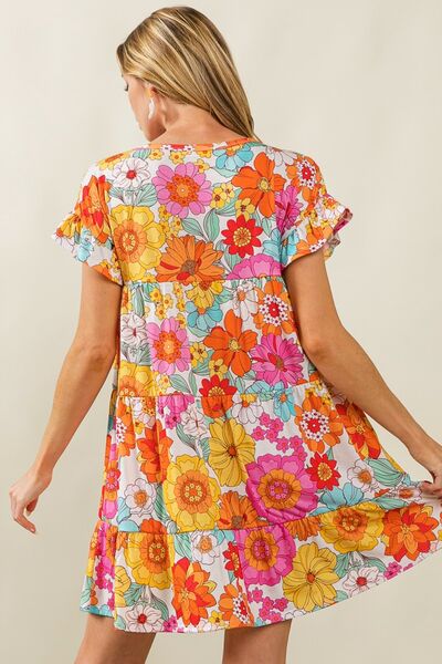 Floral Tiered Dress