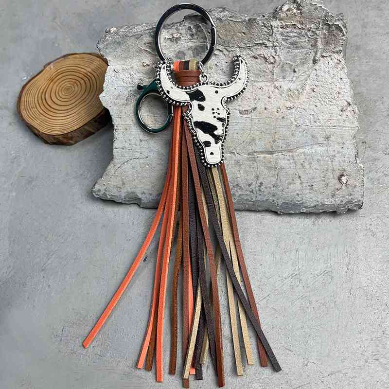 Bull and Fringe Key Chain