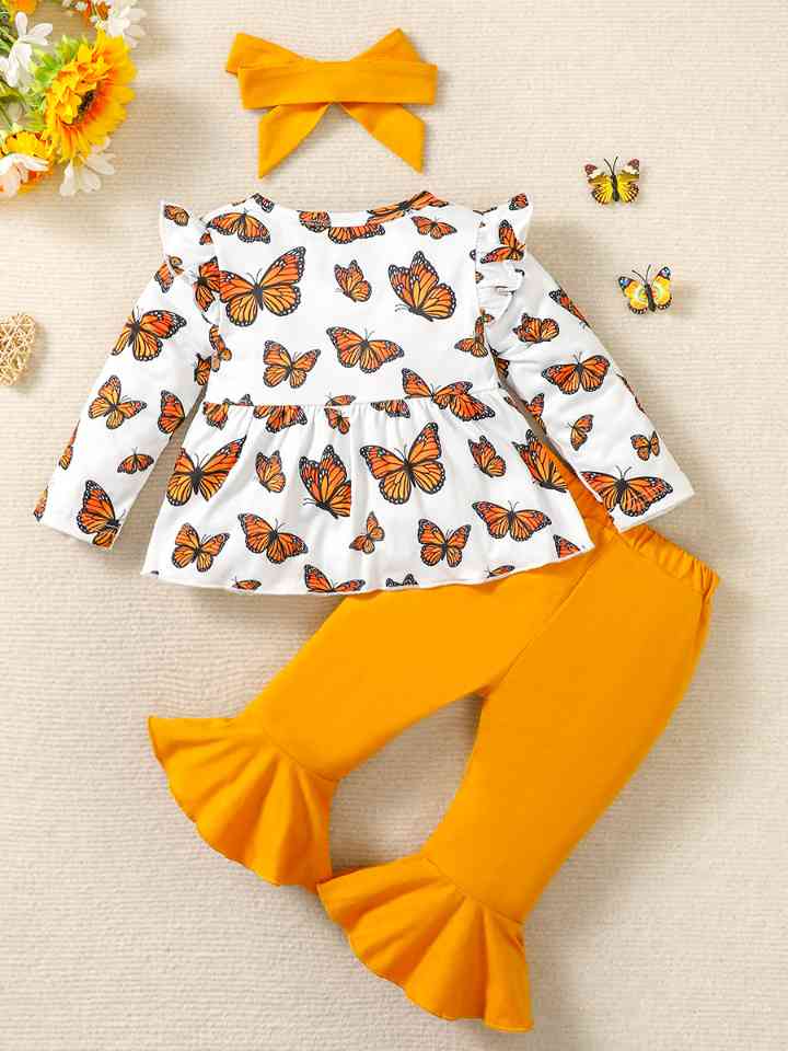 Butterfly Top and Pants Set