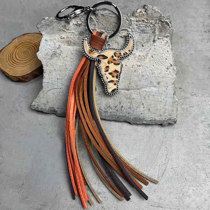 Bull and Fringe Key Chain