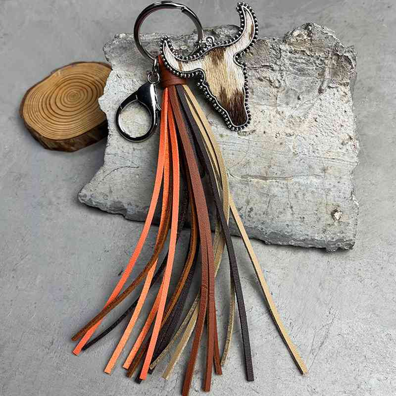 Bull and Fringe Key Chain