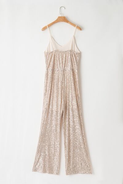 Sequin Wide Leg Jumpsuit