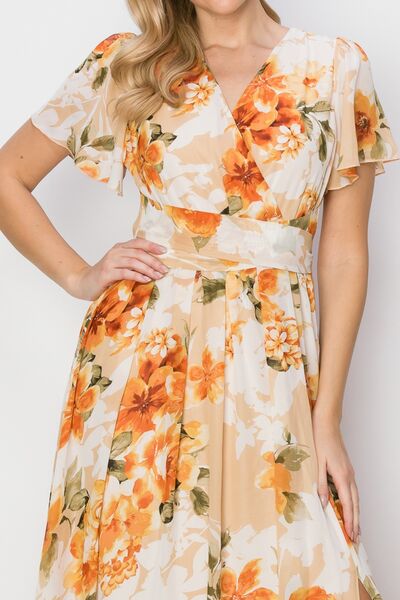 Floral Slit Maxi Dress