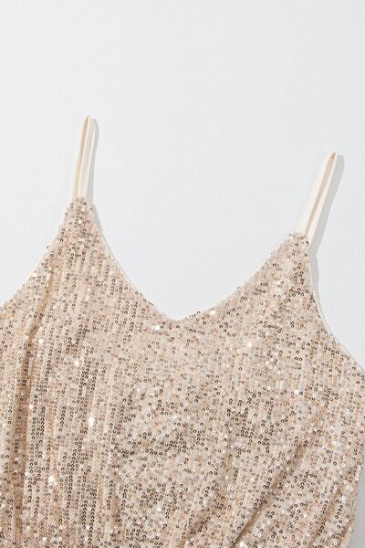 Sequin Wide Leg Jumpsuit