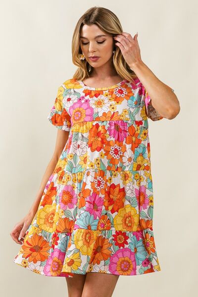 Floral Tiered Dress