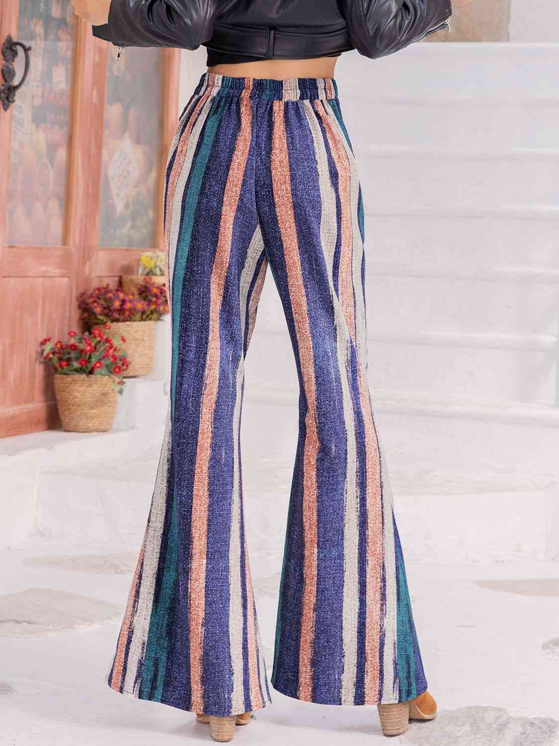 Striped Flare Pants