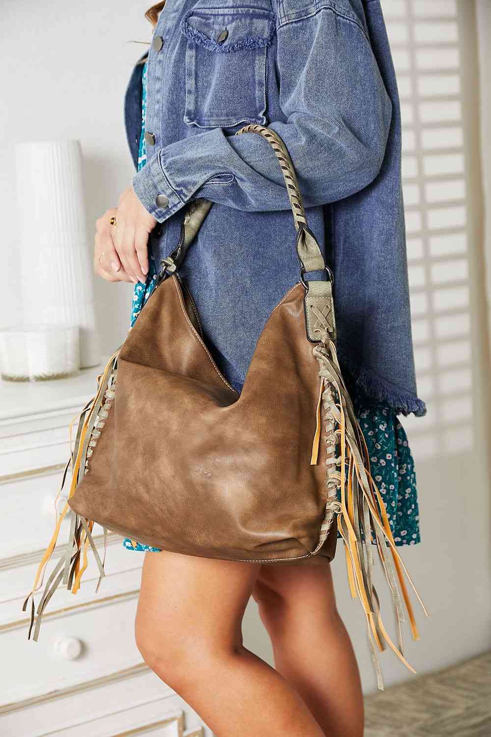 Leather Fringe Bag