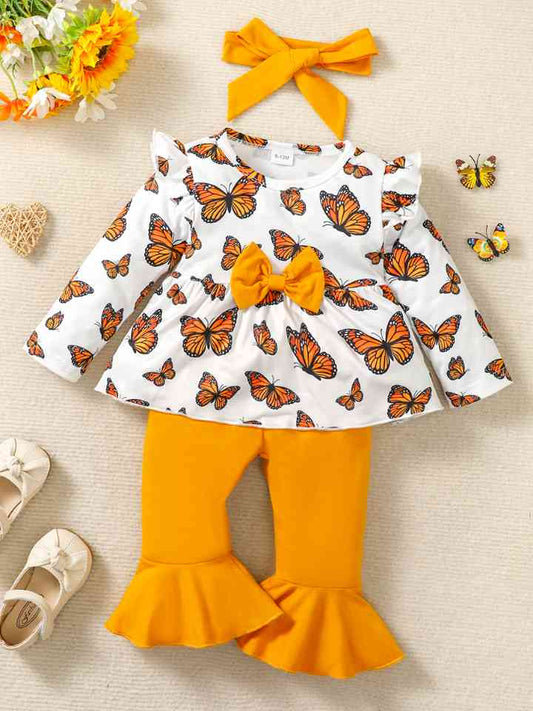 Butterfly Top and Pants Set