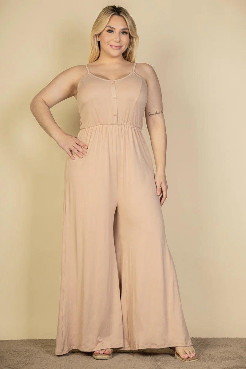 Plus Size Wide Leg Jumpsuit