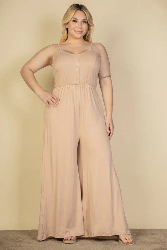 Plus Size Wide Leg Jumpsuit