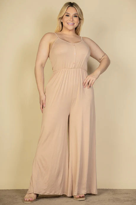 Plus Size Wide Leg Jumpsuit
