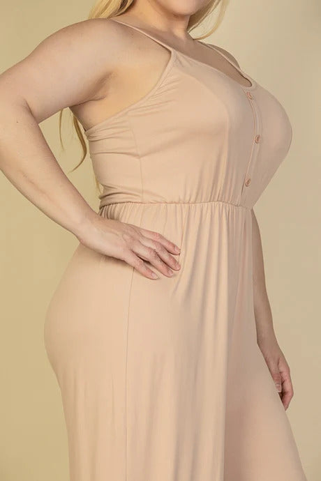Plus Size Wide Leg Jumpsuit