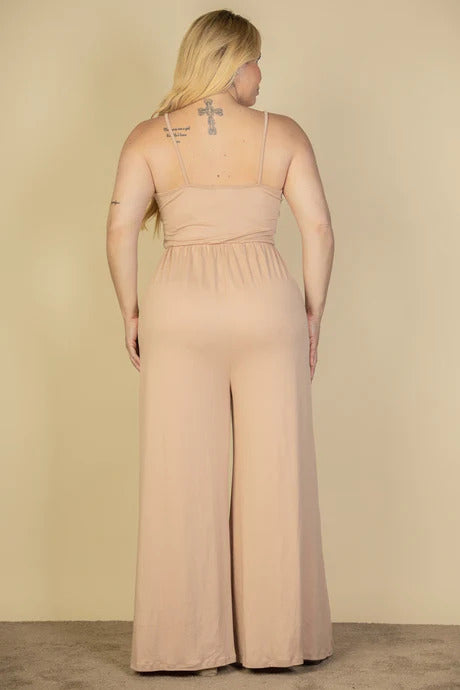 Plus Size Wide Leg Jumpsuit