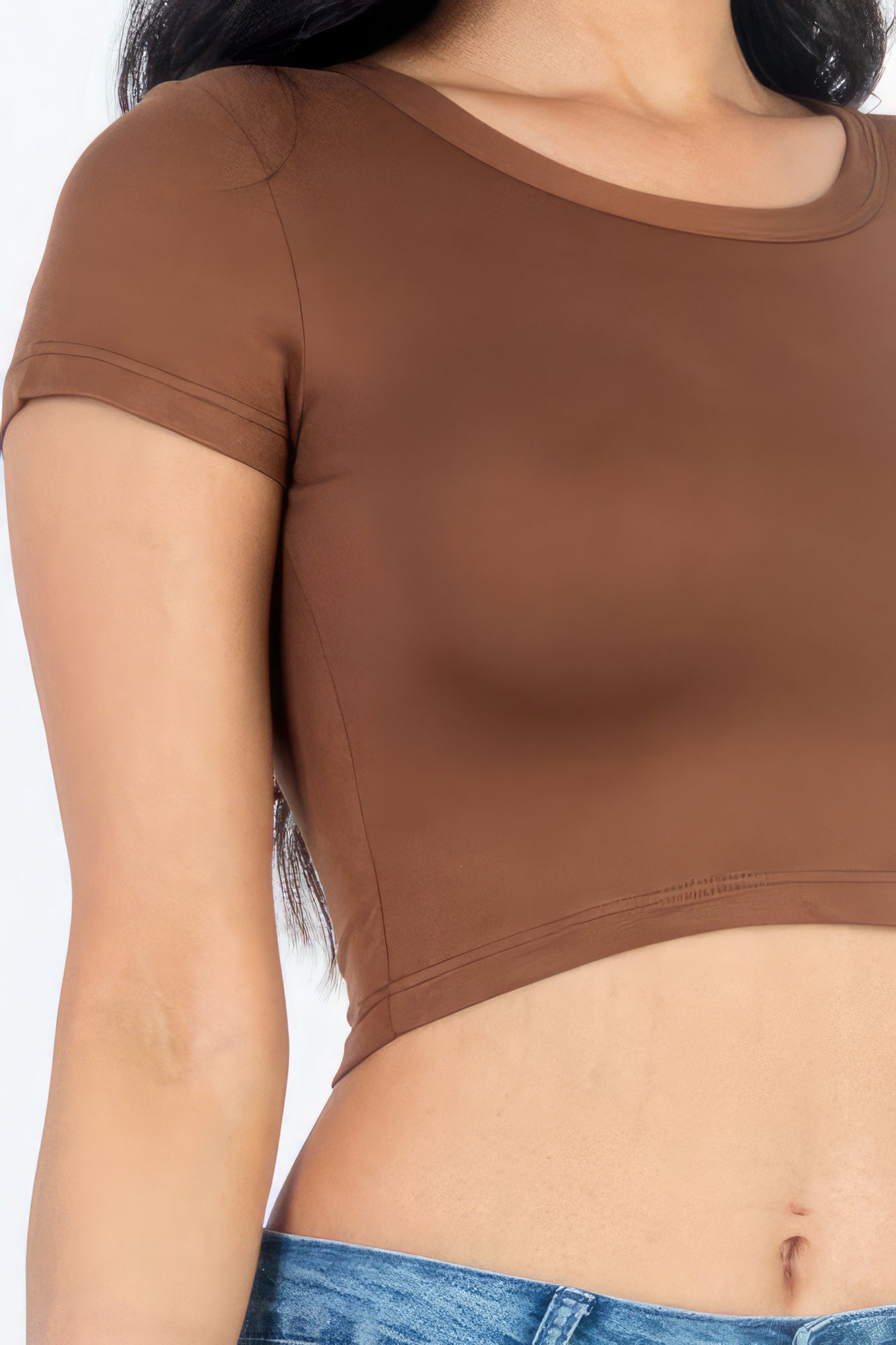 Brown Crop Top