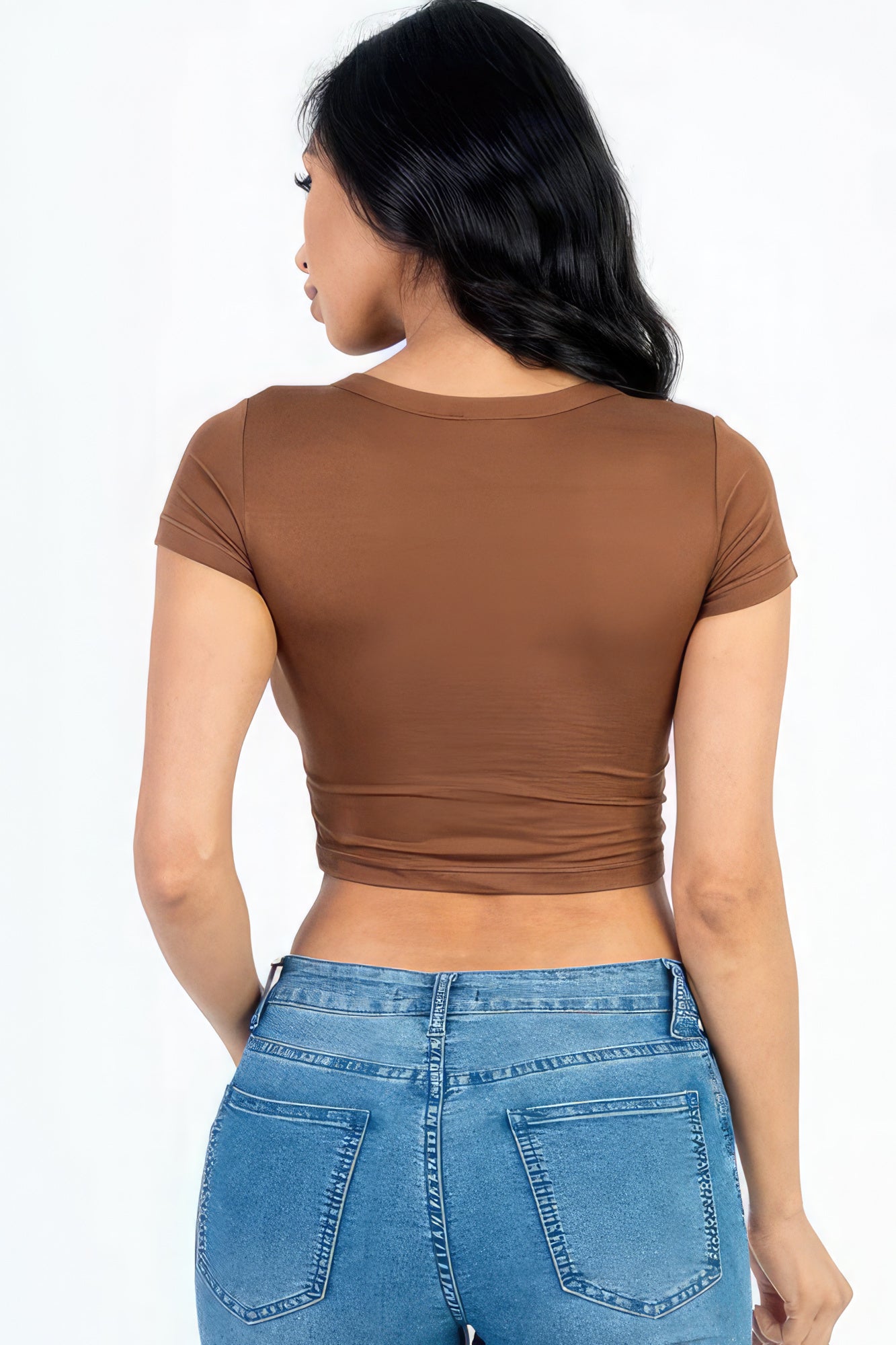 Brown Crop Top
