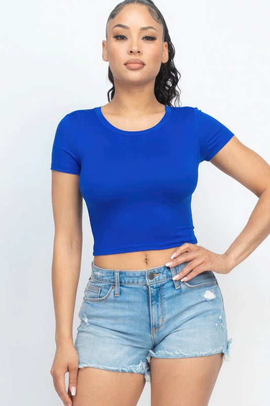 Royal Crop Top