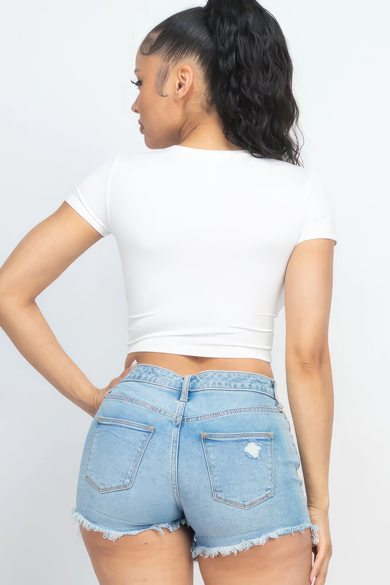 White Crop Top
