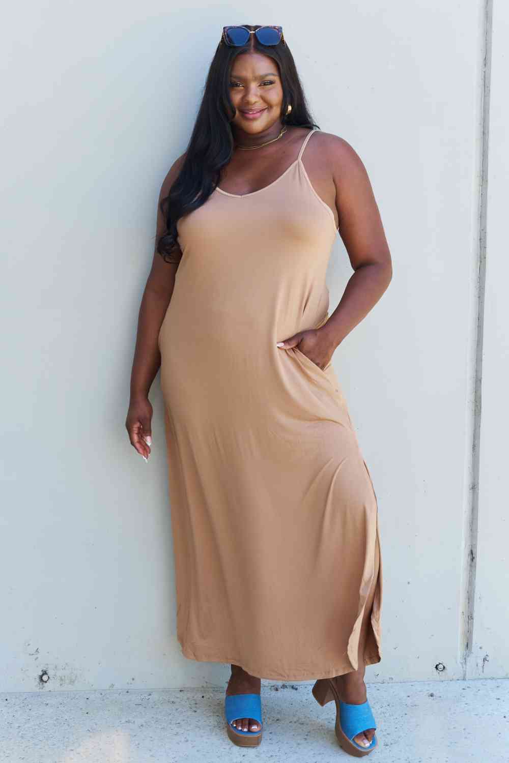 Cami Side Slit Maxi Dress